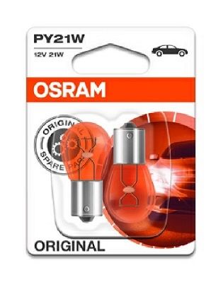 SET 2 BECURI 12V PY21W ORIGINAL BLISTER OSRAM