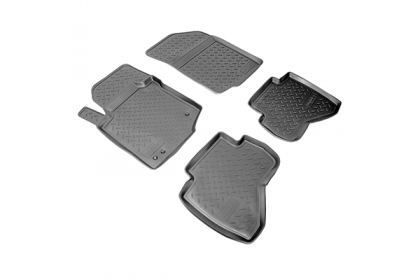 SET COVORASE AUTO CAUCIUC FIT PEUGEOT 107 (2005-) - 4 PCS