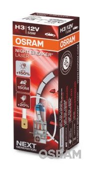 BEC 12V H3 55 W NIGHT BREAKER LASER +150% OSRAM