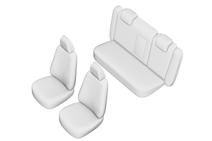 SET HUSE SCAUN SKODA OCTAVIA II 2004-2009 (BANCHETA FRACTIONATA) TIP 1