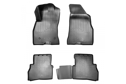 SET COVORASE AUTO CAUCIUC FIT FIAT DOBLO 3D (2015-) - 5 PCS