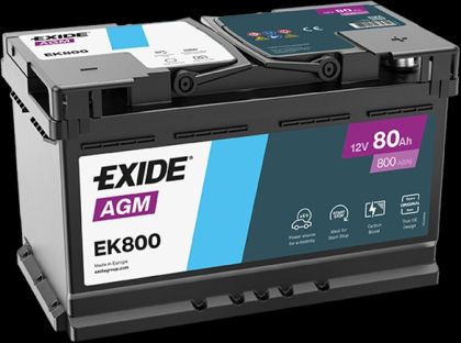 BATERIE EXIDE AGM 82AH 800A 315X 175X190 +DR