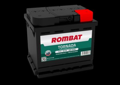 ACUMULATOR ROMBAT TORNADA 50AH 480A 207X175X190 +DR