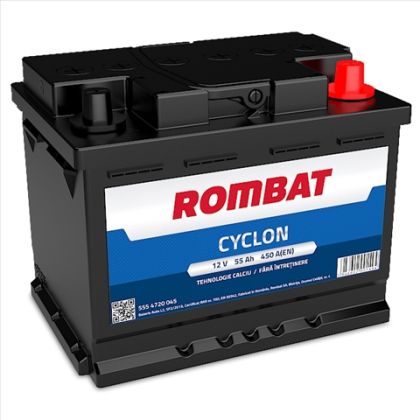ACUMULATOR ROMBAT CYCLON 55AH 450A 242X175X190 +DR