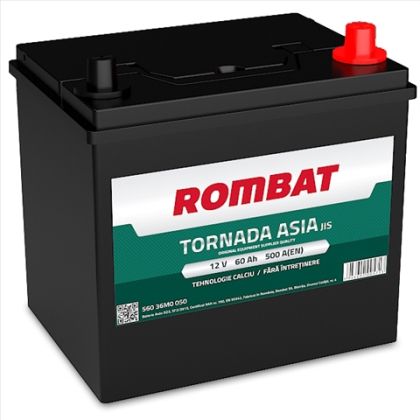 ACUMULATOR ROMBAT TORNADA ASIA 60AH 500A 230X172X222 +DR