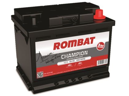 ACUMULATOR ROMBAT CHAMPION 64AH 64AH 650A 60X175X190 +DR