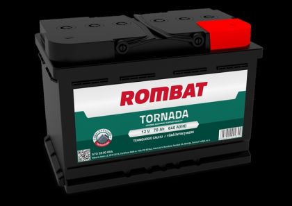 ACUMULATOR ROMBAT TORNADA 70AH 640A 278X175X190 +DR
