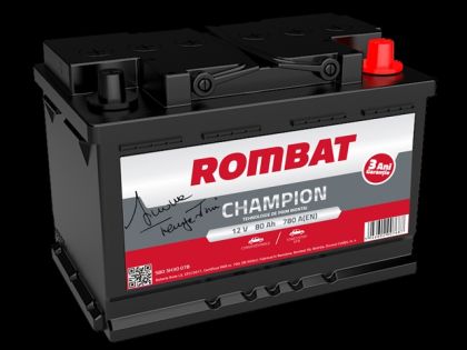 ACUMULATOR ROMBAT CHAMPION EFB 80AH 80AH 780A 278X175X190 +DR