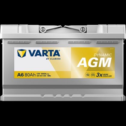 ACUMULATOR VARTA AUTOMOTIVEAGM 12V 80AH 800A A6 315X175X190 + DR