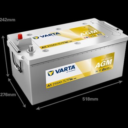 ACUMULATOR VARTA HEAVY DUTYAGM 12V 210AH 1200A A1 518X276X242