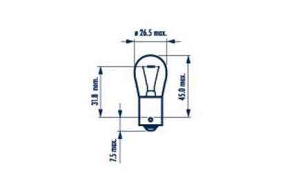 BEC SEMNALIZARE 12V P21W SET 10 BUC NARVA