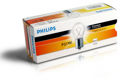 BEC SEMNALIZARE P21W 12V SET 10 buc PHILIPS