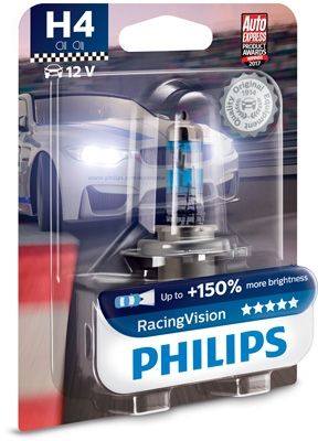 BEC FAR H4 P43t 60/55W 12V RACING VISION (blister 1buc) PHILIPS