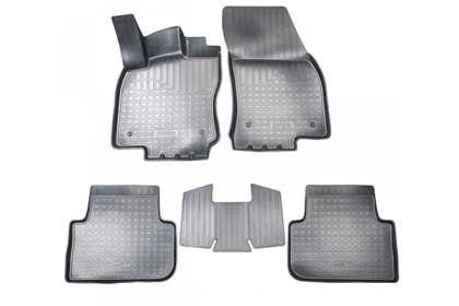 SET COVORASE AUTO CAUCIUC FIT VOLKSWAGEN TIGUAN II 3D (2016-) - 5 PCS