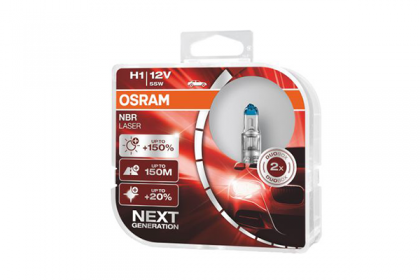 SET 2 BECURI 12V H1 55 W NIGHT BREAKER LASER +150% OSRAM