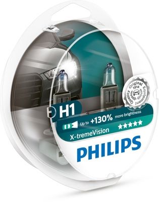 SET 2 BECURI FAR H1 55W 12V X-TREME VISION PHILIPS