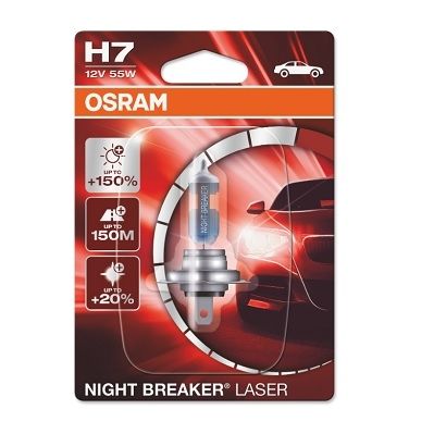 BEC 12V H7 55 W NIGHT BREAKER LASER +150% BLISTER 1 BUC OSRAM