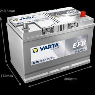 ACUMULATOR VARTA AUTOMOTIVEEFB 12V 85AH 800A N85 306X173X218.5 + DR