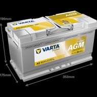 ACUMULATOR VARTA AUTOMOTIVEAGM 12V 95AH 850A A5 353X175X190 + DR
